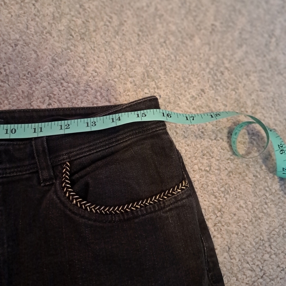 Jones New York Black Denim Sz 8 - Picture 4 of 6